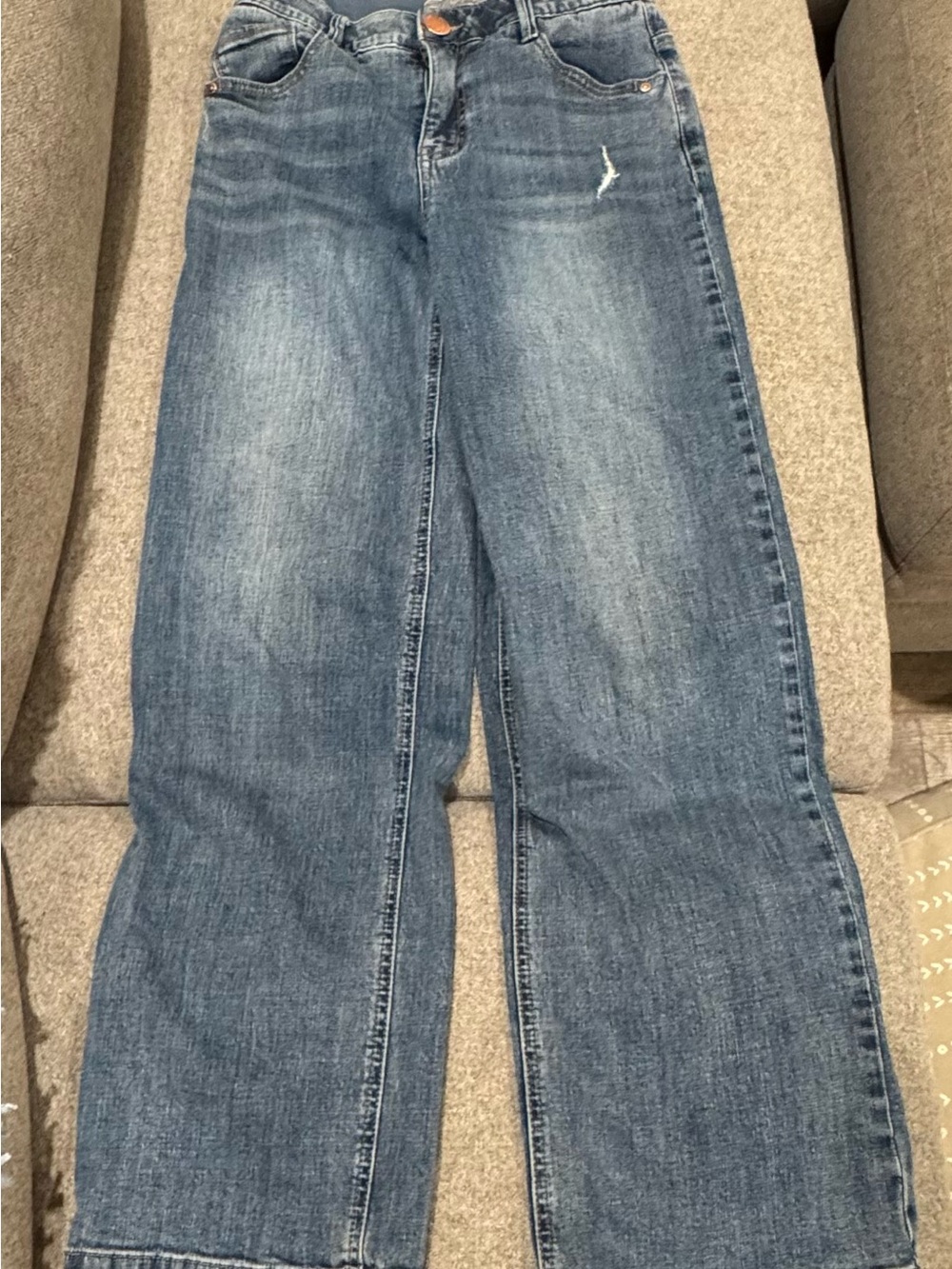 Wit & Wisdom Medium Blue Wide-Leg Jeans
